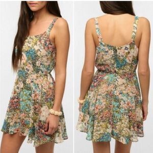 Lucca couture floral mini dress size small